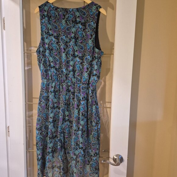 Clientele Paisley Hi-Low Hem Sleeveless Dress - Picture 3 of 4